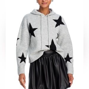 AQUA Star Pullover Sweater Grey Sz XS